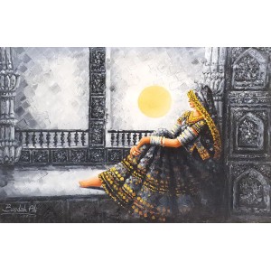 Bandah Ali, 24 x 36 Inch, Acrylic on Canvas, Figurative-Painting, AC-BNA-177